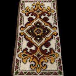 VTG 1970's Rug Sweedish Rya Handcrafted 4ft x 2f
