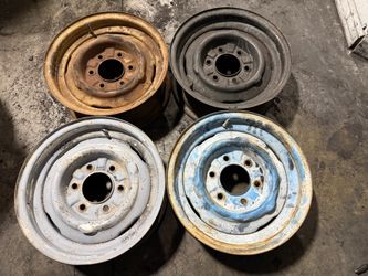 Classic Chevrolet C10 Or GMC Steelies 15x5.5 Inches for drum brake trucks