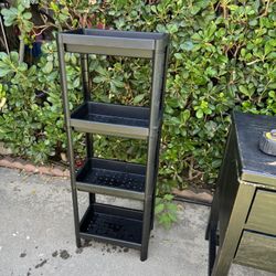 Plastic Black Bathroom Rack