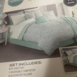King.  Bedding Set.    