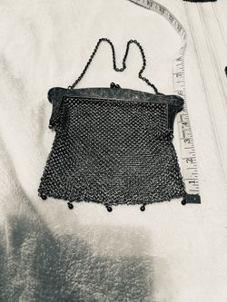 Antique Silver ladies evening purse