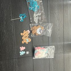 Gender Reveal Confetti & Cupcake Toppers