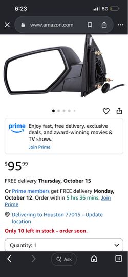 20 14 to 2018 Chevy Silverado mirror