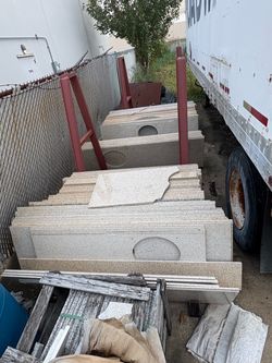 Granite Bathroom Vanity Countertops with Sink Cutouts