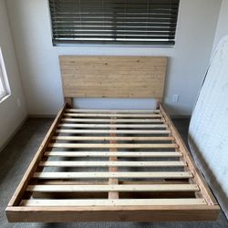Custom Oak Bed frame 
