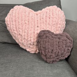 Small Purple Heart Pillow
