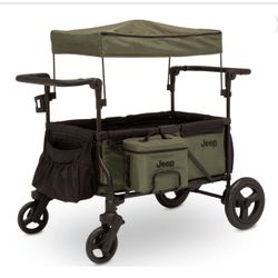 Jeep Wagon Stroller 2 Kids Green 