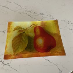 Harry & David Rectangular Glass Try . 