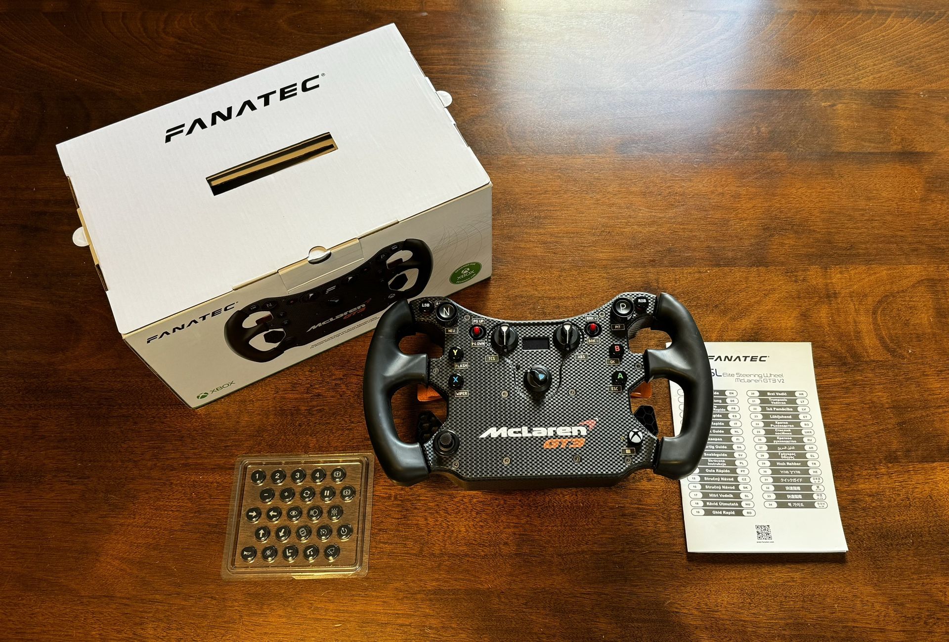 Fanatec McLaren GT3 V2 wheel