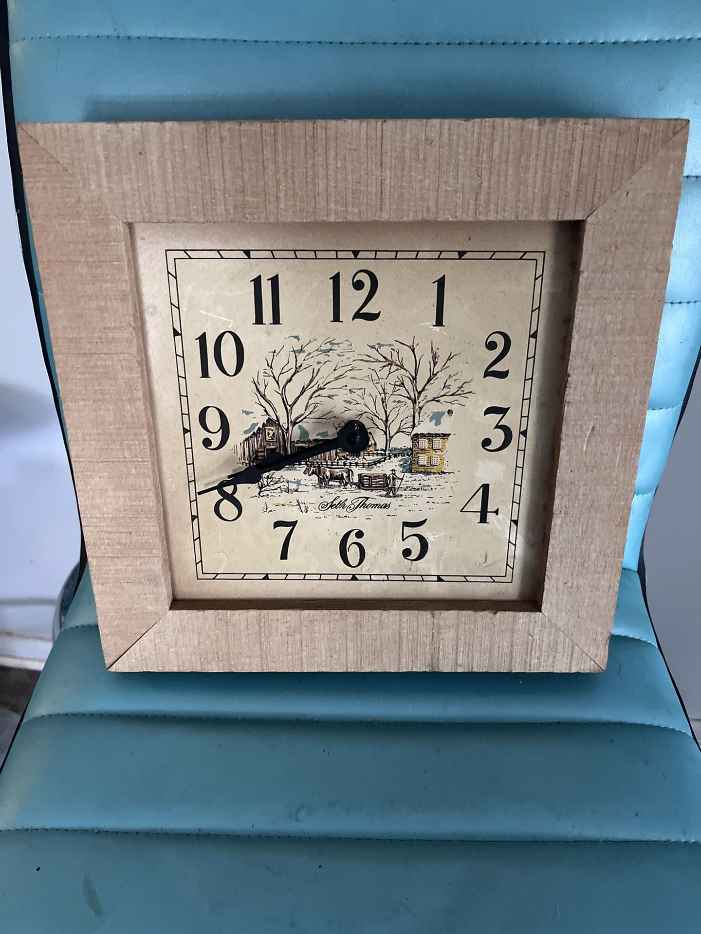 Seth Thomas Currier & Ives Wall Clock Model 2533-000