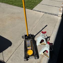 Floor Jack and Jack stands