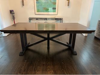 Solid wood dining table