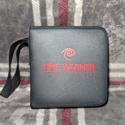 VTG 1990s Time Warner Communications Promo CD DVD Storage Wallet 12 Disc Holder