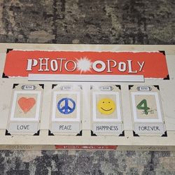 Photo Opoly Game 100% Complete Like New Condition! All Pieces Factory Sealed!
