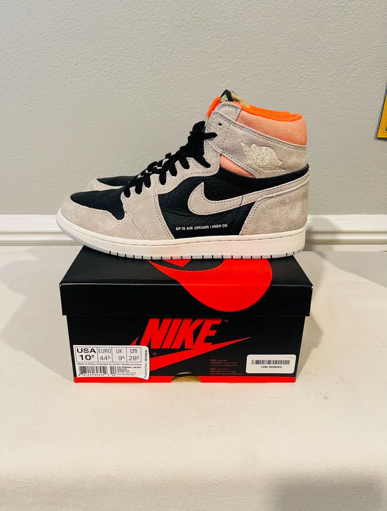 Jordan 1 Crimson Size 10.5 Mens Shoes