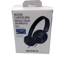 Sony MDR-ZX110NC Noise Canceling On-ear Wired Headphones - Black

