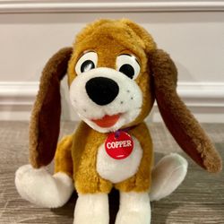 Vintage Fox and the Hound COPPER 7" Plush Stuffed Video Release Edition Clean   