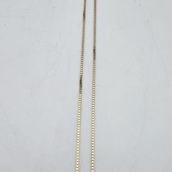 14kt Gold Box Link Chain 10G 20"