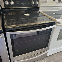 Whirlpool Stainless Steel Glass Top Electric Stove 