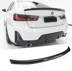 FOR 19-26 BMW G20 330i M340i M3 G80 GLOSS BLACK PERFORMANCE STYLE TRUNK SPOILER