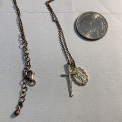 Gold Cross Necklace 