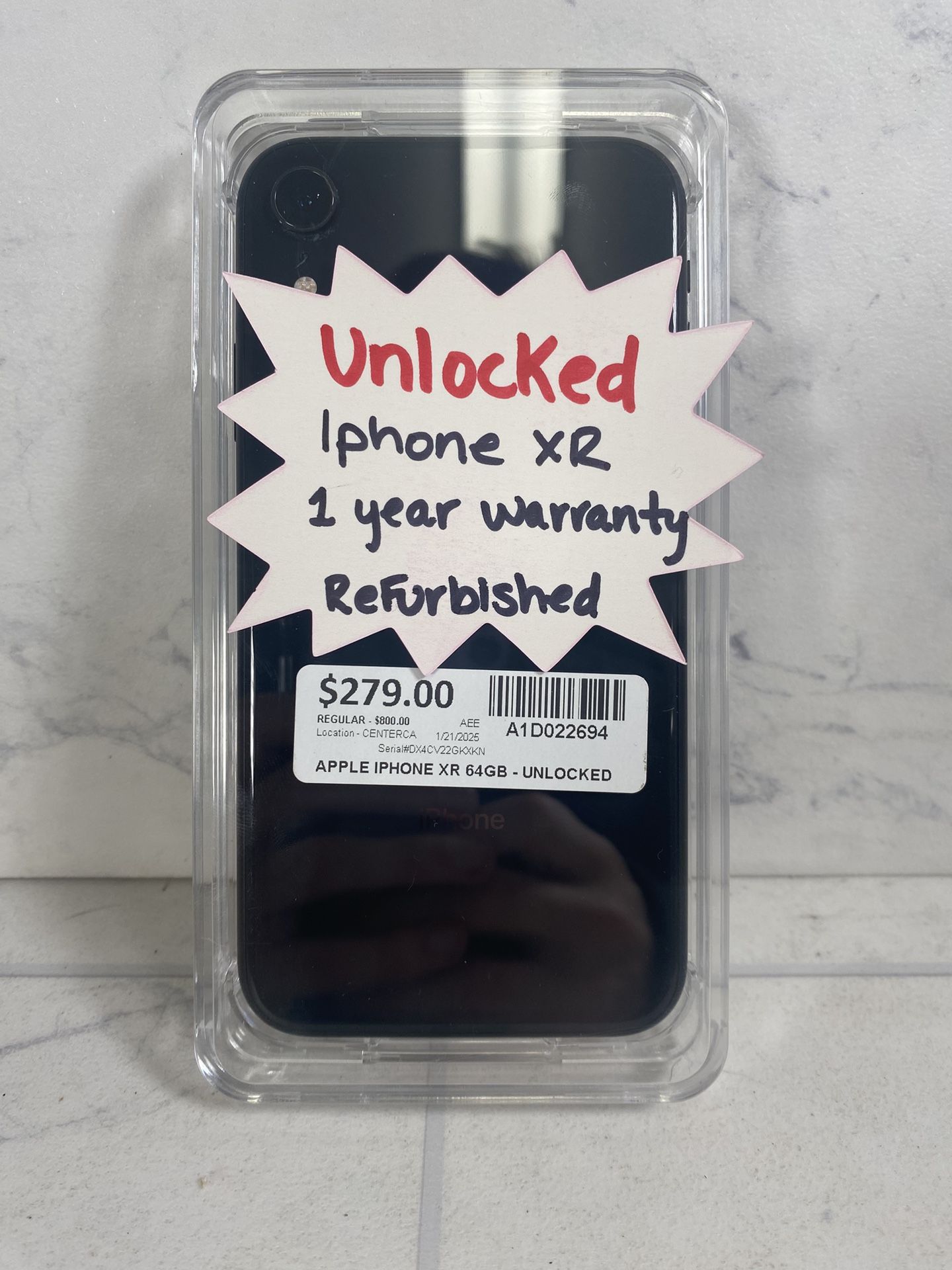 Apple iPhone XR 64GB - Unlocked