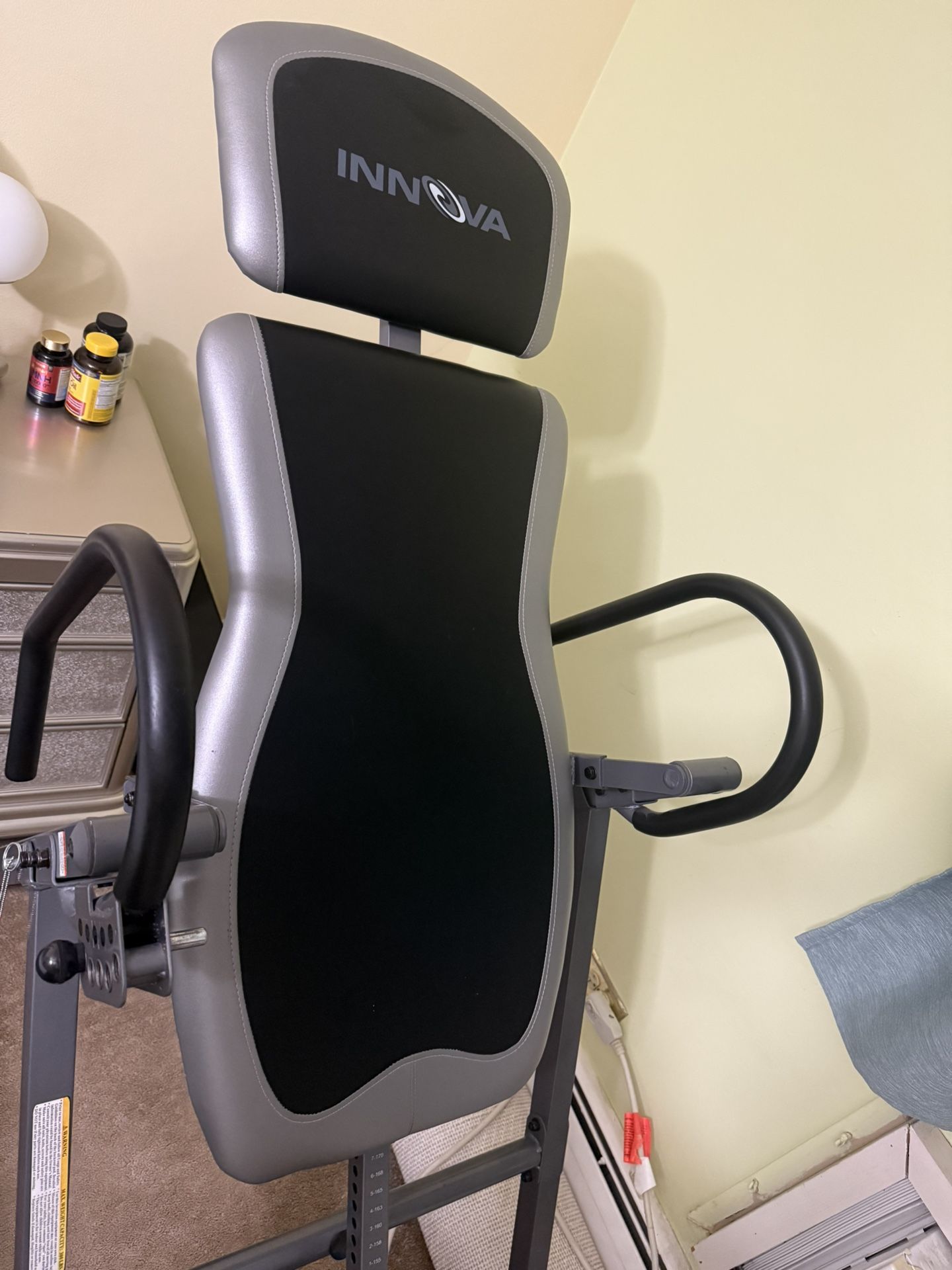 Innova ITX9900 Inversion Table with Air Lumbar Support, Black/Gray