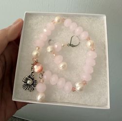 Bracelet with earrings set