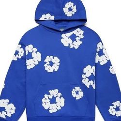Blue Denim Tear Hoodie
