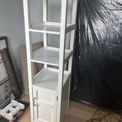 Open Shelf Tall Cabinet