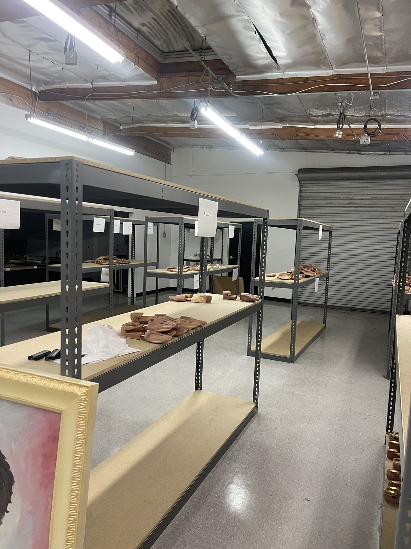 Wide Span Storage Rack - Particle Board, 96 x 48 and another sizes