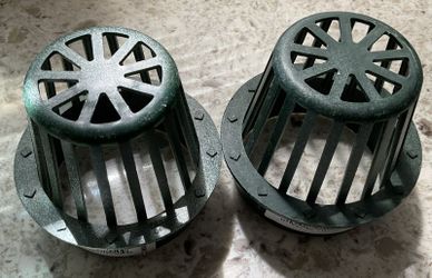 4" Atrium Green Drain Grates – Set of 2 🌿