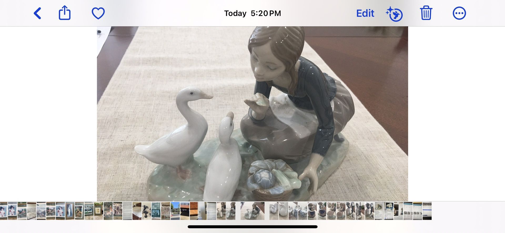 Lladro…Little Girl Feeding Her Geese . NEW 20% Price Discount