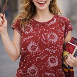 Warner Bros. Pink Graphic Women's Top Harry Potter t Shirt