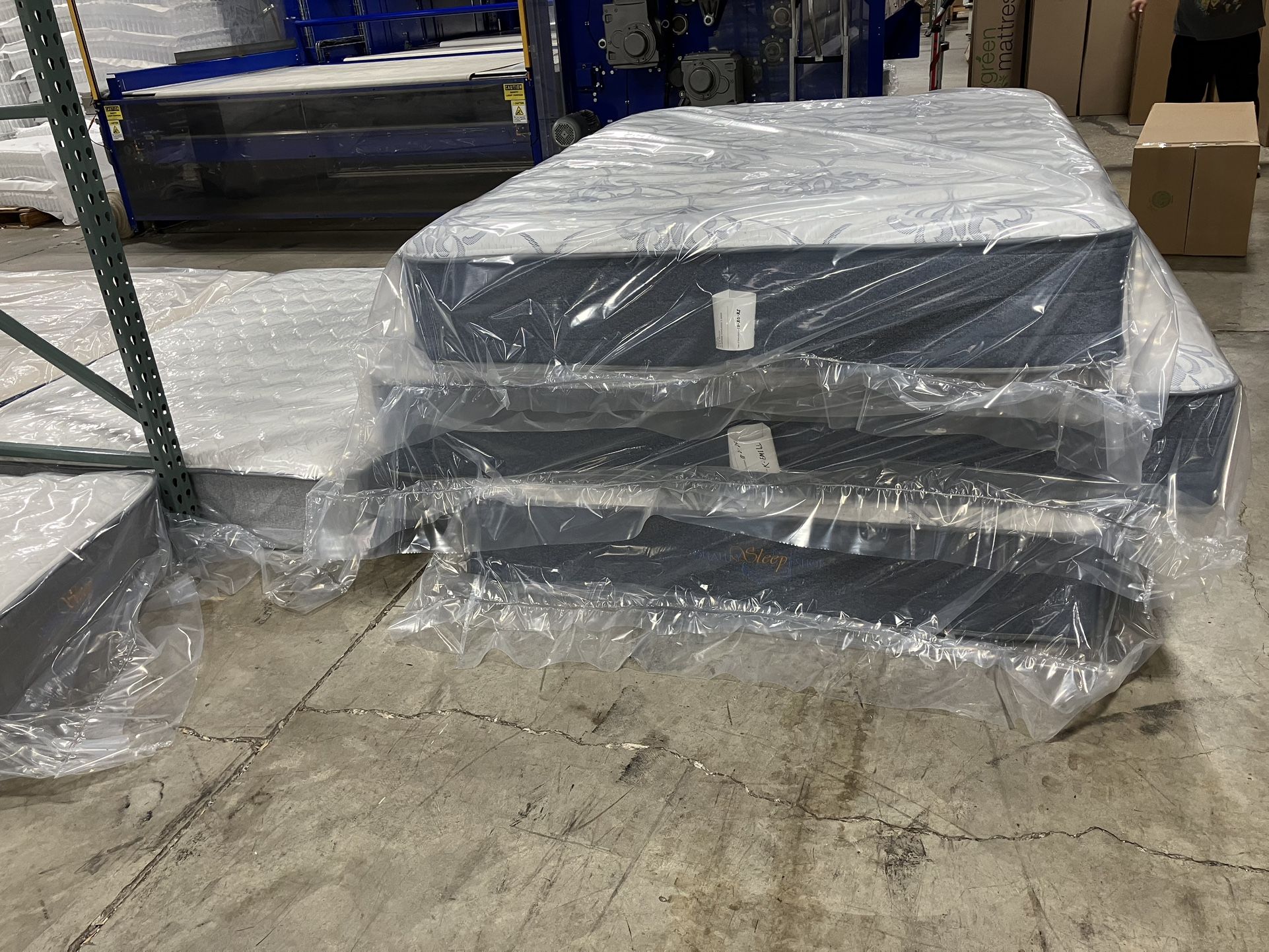 New Mattress, Boxprings & Metal Frame. All Sizes Available, Excellent Quality Affordable Prices. Twin At $99. Hablamos Español.
