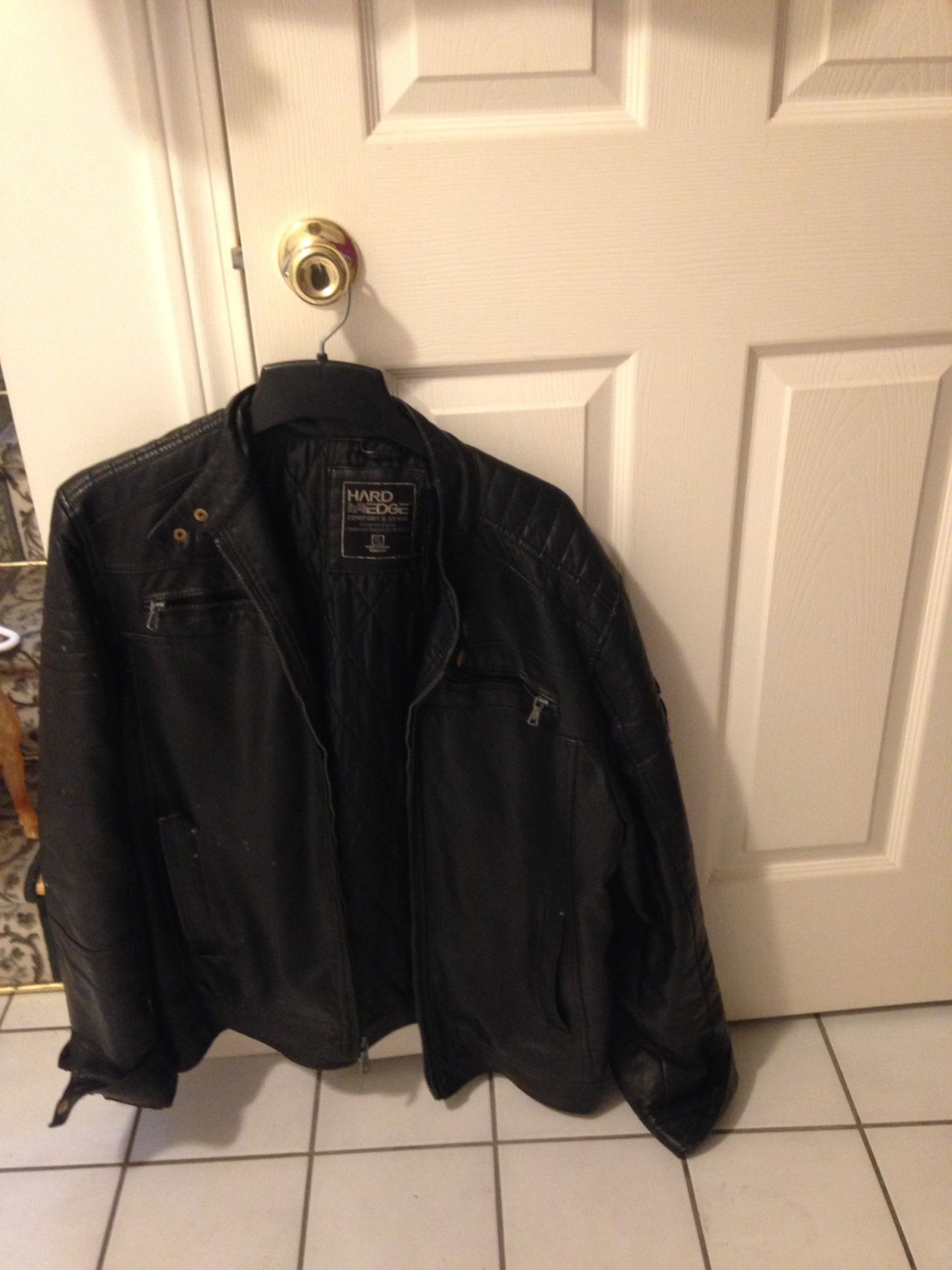 Hot Leathers Motorcycle Riding Jacket Mens Size 44 Just Reduced