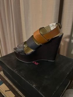 Platform Wedge Sandals Multi-Strap
