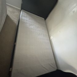 ✨ Twin Bed Frame w/ Box Spring – Easy Assembly! ✨