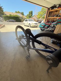 Blue mafia ow bomma with chrome big honkins and chrome pedals
