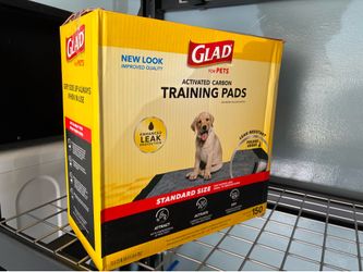 Opened Glad Training Pads for Pets - New & Improved