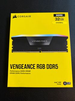 New CORSAIR Vengeance RGB DDR5 RAM 32GB (2x16GB). Up to 6400MHz. Shoot me offer!