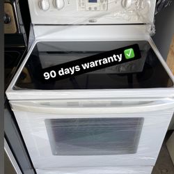 Whirlpool glasstop stove  90 days warranty ✅ 