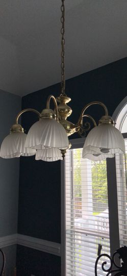 Hanging Chandelier w/ 5 lamps $20 OBO