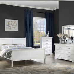 Brand New Queen Size Sleigh Bed Set 