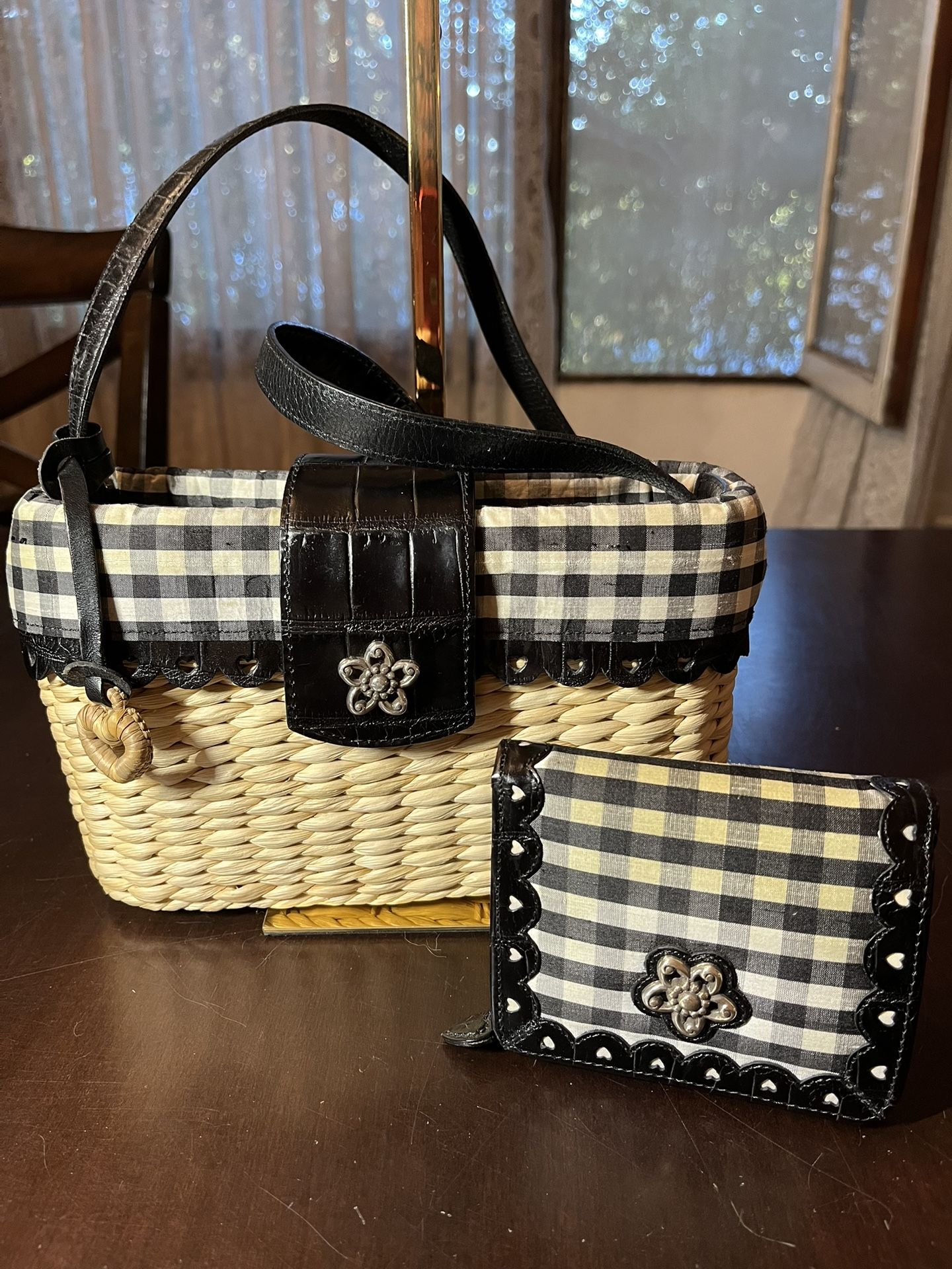 Brighton Wicker Handbag & Wallet Set