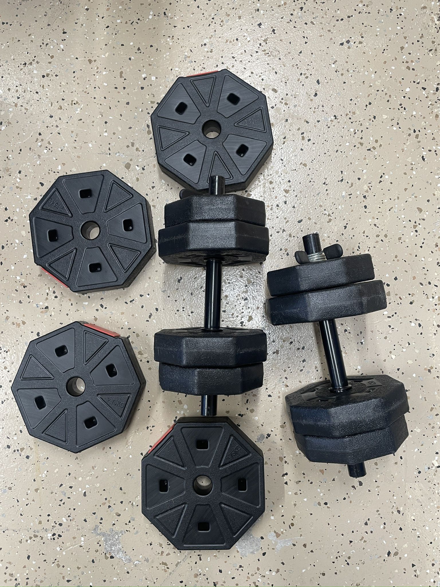 54lbs Adjustable Dumbbells