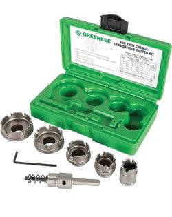 Greenlee Carbide Hole Cutter Kits – New – Electrician Tools