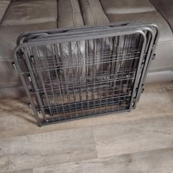 6 Panel Metal Cage For Small Dogs Has Door Like New 
