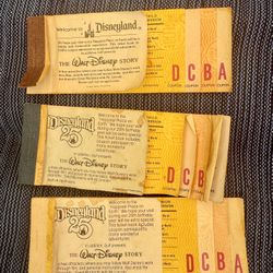 Old School Vintage Disneyland Tickets!!!