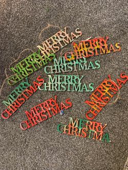 Wooden Merry Christmas 